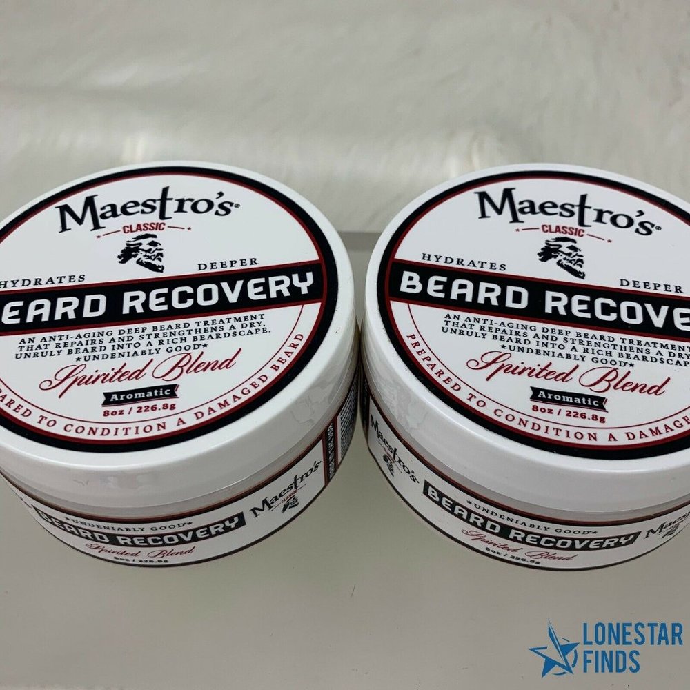 2 Maestro's Classic Spirited Men's Beard Recovery